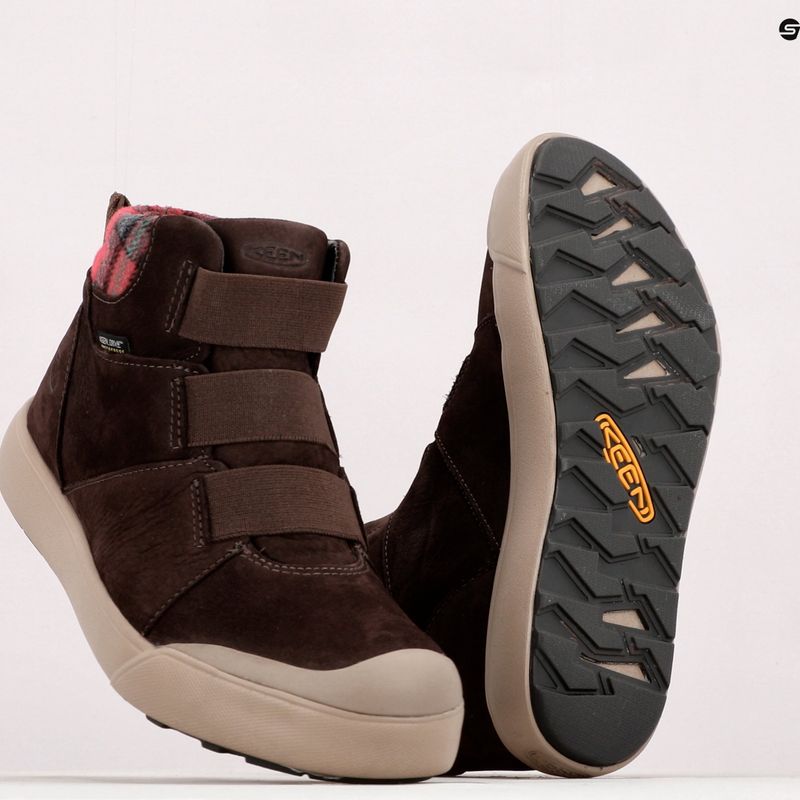 Buty damskie KEEN Elle Winter Mid WP coffee bean/red plaid 18