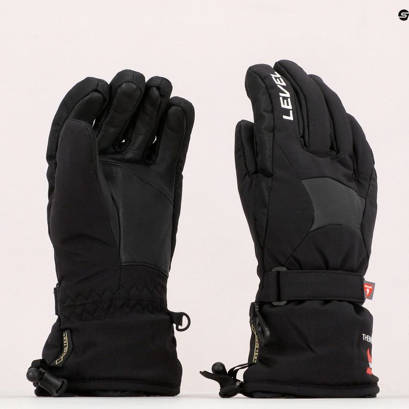 Rękawice narciarskie dziecięce Level Super Radiator Jr Gore-Tex pk black 7