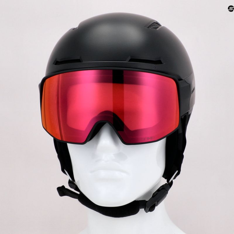 Kask narciarski Salomon Driver Prime Sigma Plus black/poppy red/ice blue 11