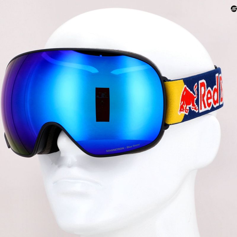 Gogle narciarskie Red Bull SPECT Magnetron matt black/blue/blue snow 11