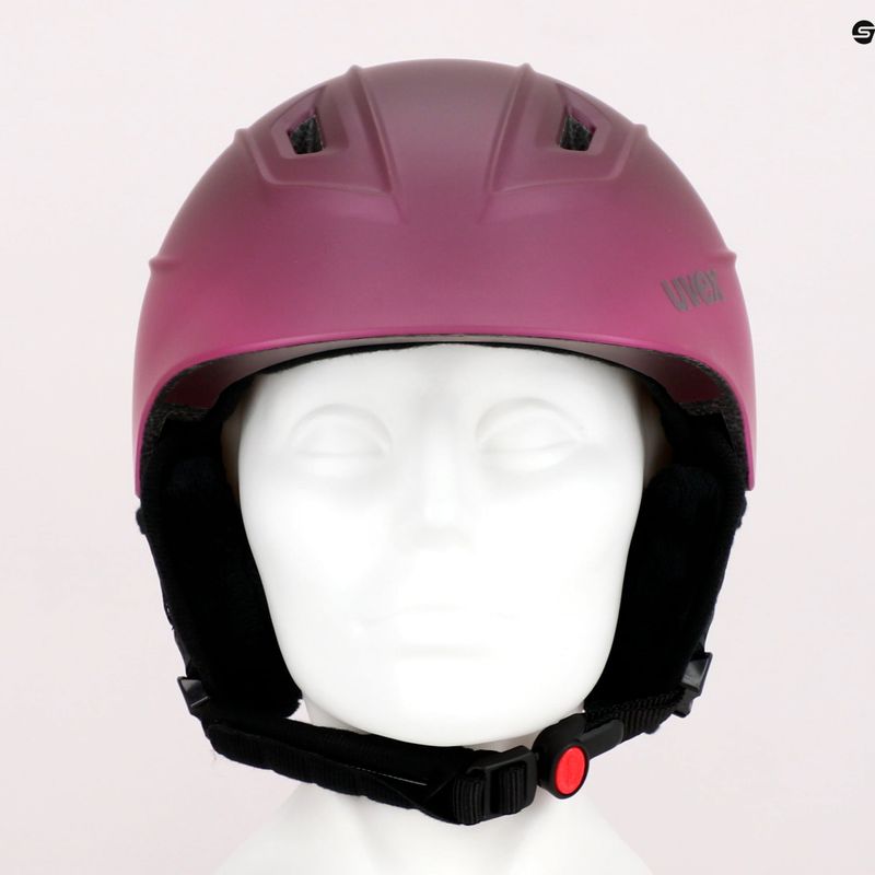 Kask narciarski UVEX Fierce berry mat 11