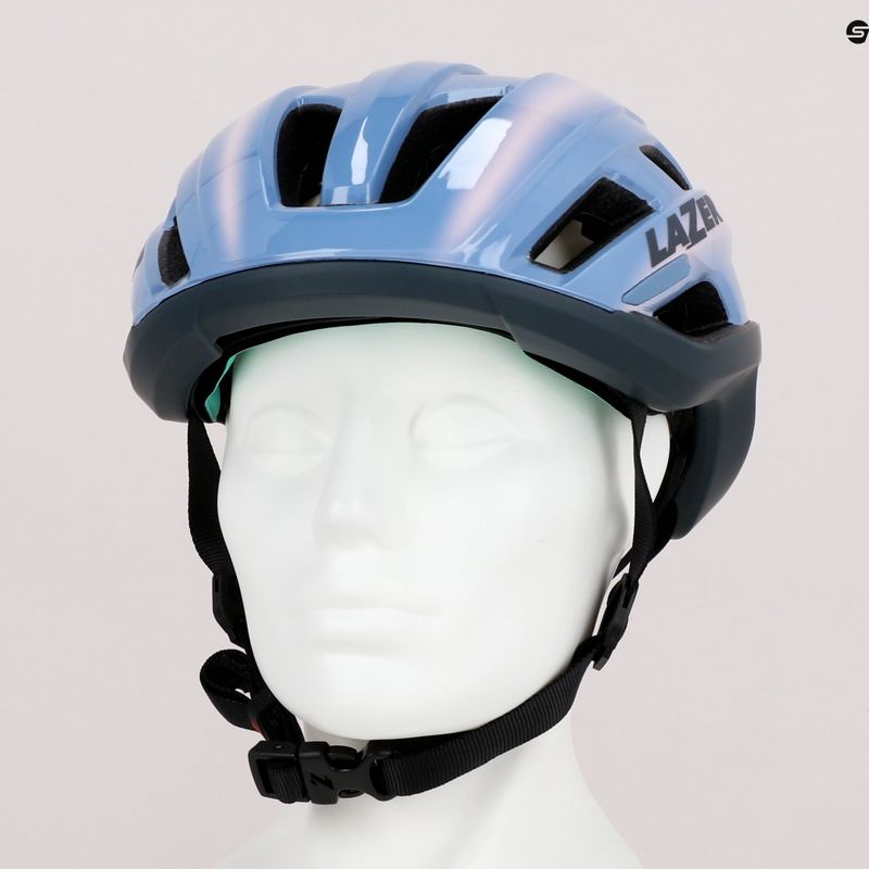 Kask rowerowy Lazer Strada KinetiCore light blue sunset 17