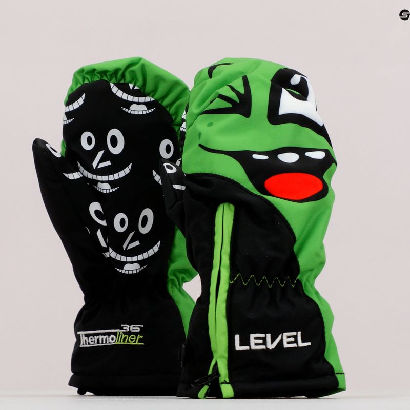 Rękawice narciarskie dziecięce Level Lucky Mitt lime 5