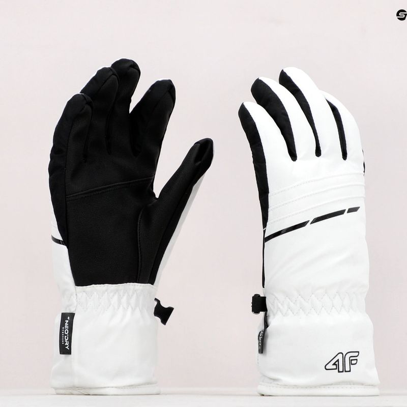 Rękawice narciarskie damskie 4F RED002 white 10