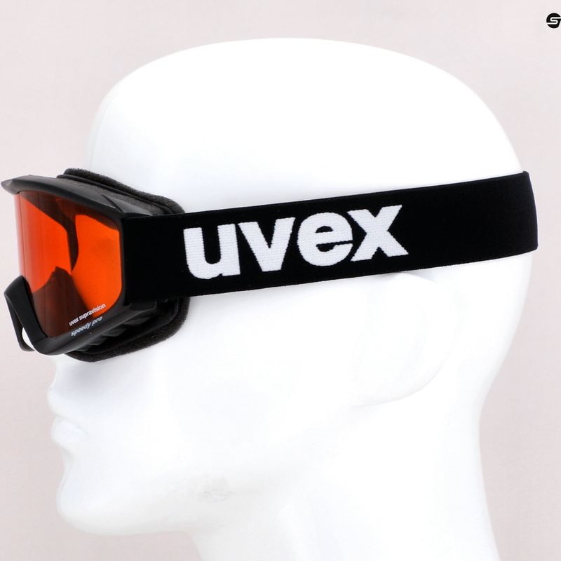 Gogle narciarskie dziecięce UVEX Speedy Pro Jr black/lasergold clear 7