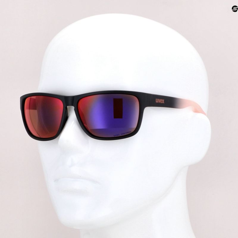 Okulary przeciwsłoneczne UVEX Lgl 36 CV black matt rose/colorvision mirror plasma 7