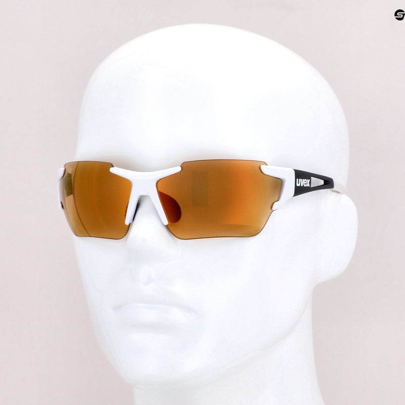 Okulary przeciwsłoneczne UVEX Sportstyle 803 Race CV V white black matt/colorvision litermirror red 7