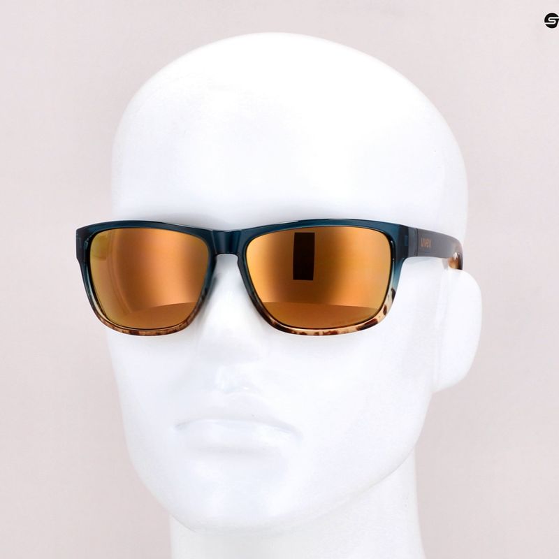 Okulary przeciwsłoneczne UVEX Lgl 36 CV peacocksand/colorvision mirror champagne 7