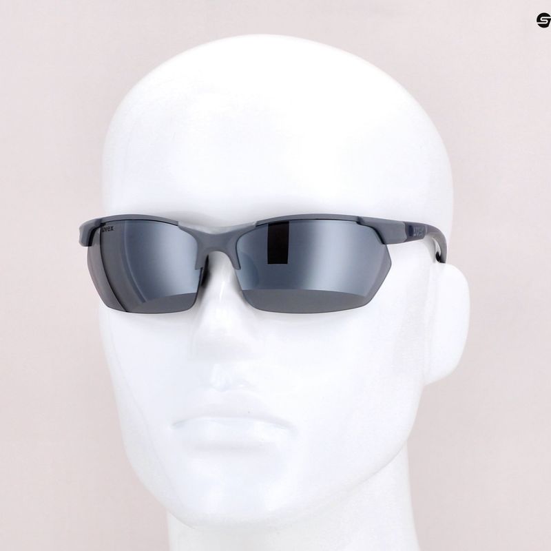 Okulary przeciwsłoneczne UVEX Sportstyle 114 Set rhino deep space mat/litemirror silver/orange 9
