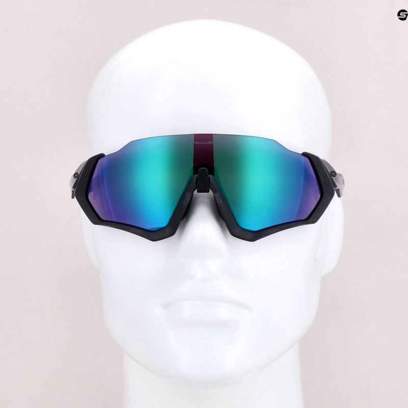 Okulary przeciwsłoneczne Oakley Flight Jacket matte steel/prizm road jade 7