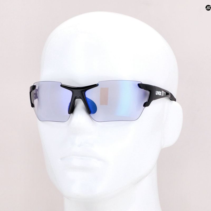 Okulary przeciwsłoneczne UVEX Sportstyle 803 Race V  black/variomatic litemirror blue 7