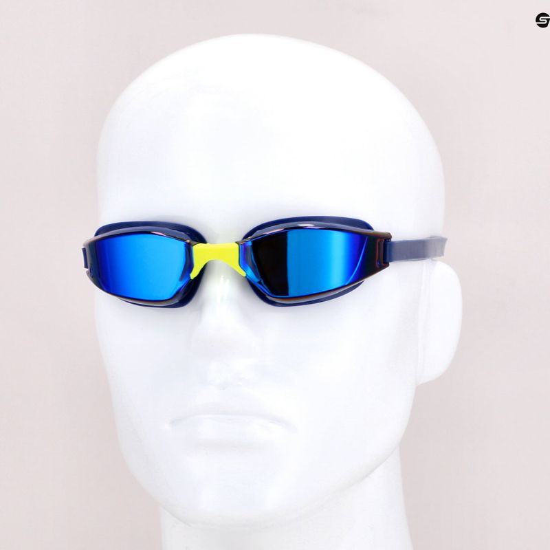 Okulary do pływania Aquasphere Xceed 2022 navy blue/navy blue/mirror blue 11