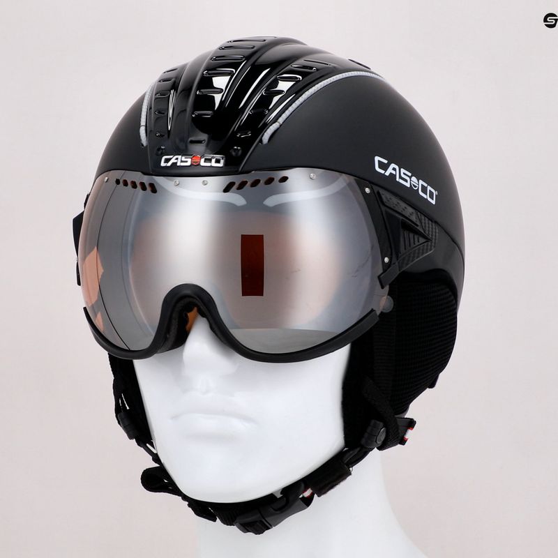 Kask narciarski CASCO SP-2 Carbonic Visor black 11