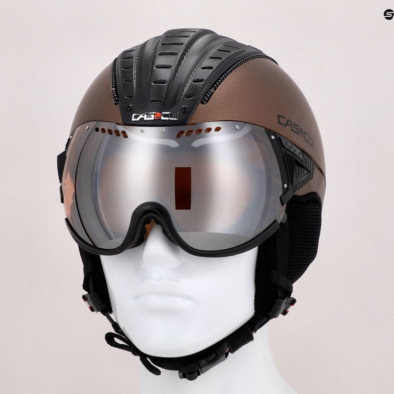 Kask narciarski CASCO SP-2 Visor Carbonic brown 11