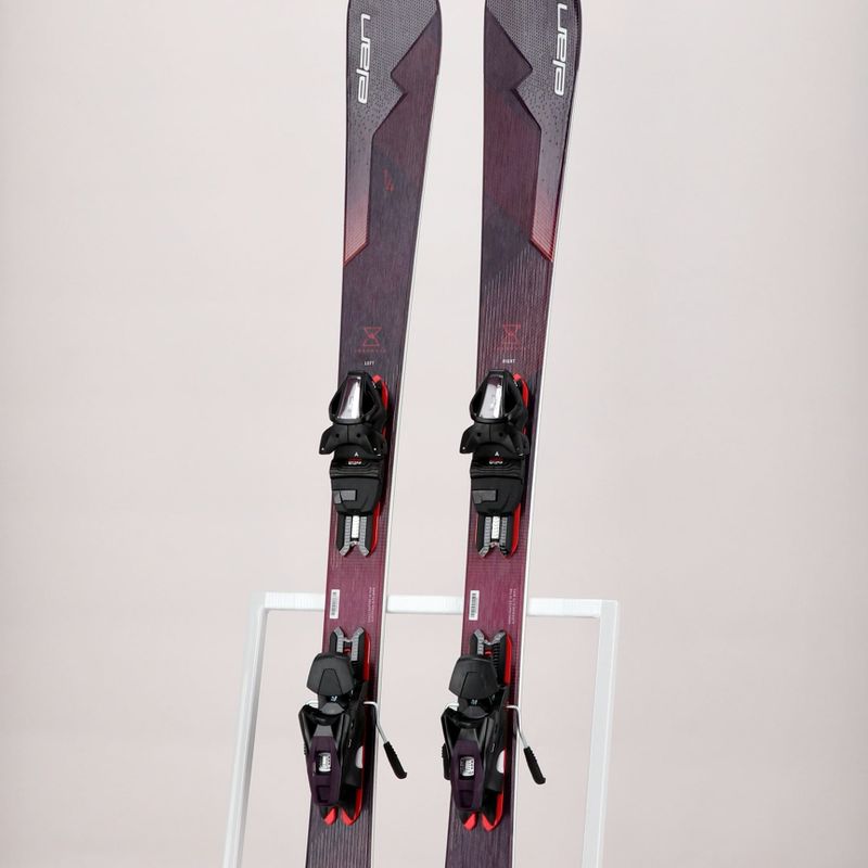 Narty zjazdowe damskie Elan Insomnia 14 TI PS + wiązania ELW 9 black/purple 12