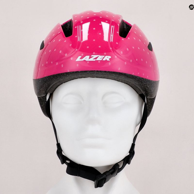 Kask rowerowy dziecięcy Lazer BOB+ pink dots 9