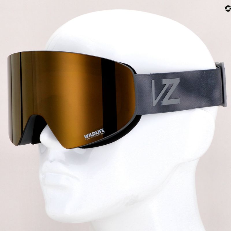 Gogle snowboardowe VonZipper Encore gray bird/wildlife bronze chrome 9