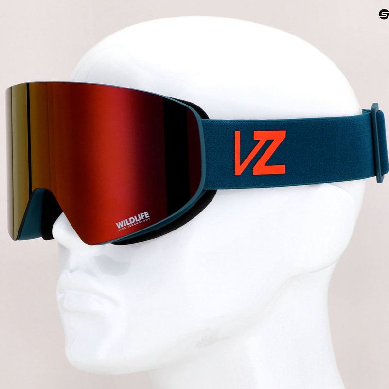 Gogle snowboardowe VonZipper Encore pacific satin/wildlife black-fire chrome 9