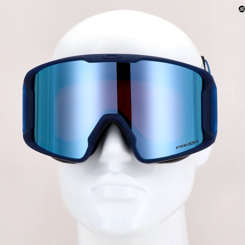 Gogle narciarskie Oakley Line Miner L matte poseidon/prizm snow sapphire iridium 11