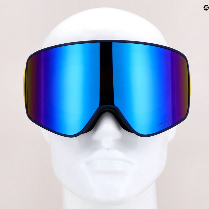 Gogle narciarskie Red Bull SPECT Rush Polarised matt blue/blue/brown blue mirror/blue snow 9
