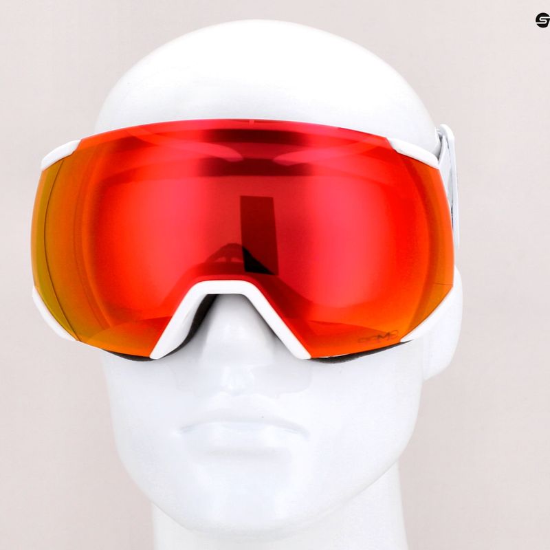 Gogle narciarskie Salomon Radium white/sigma poppy red 12
