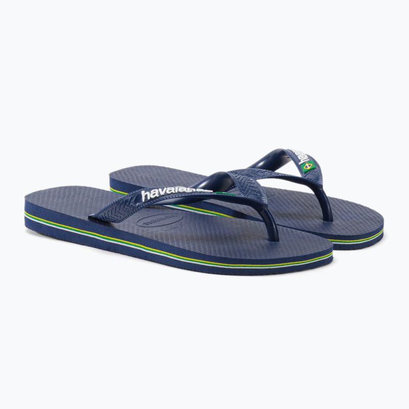Japonki Havaianas Brasil Logo navy blue 5