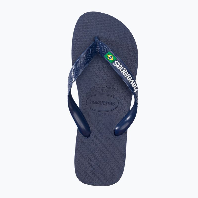 Japonki Havaianas Brasil Logo navy blue 6