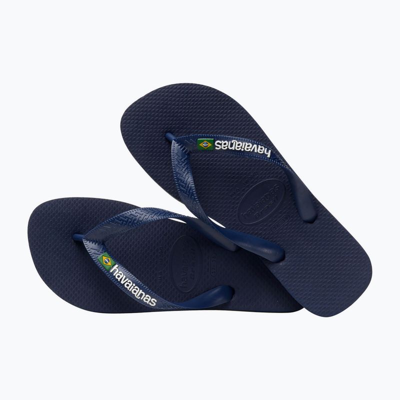 Japonki Havaianas Brasil Logo navy blue 11