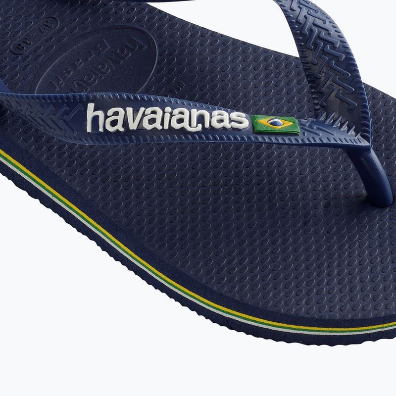 Japonki Havaianas Brasil Logo navy blue 12