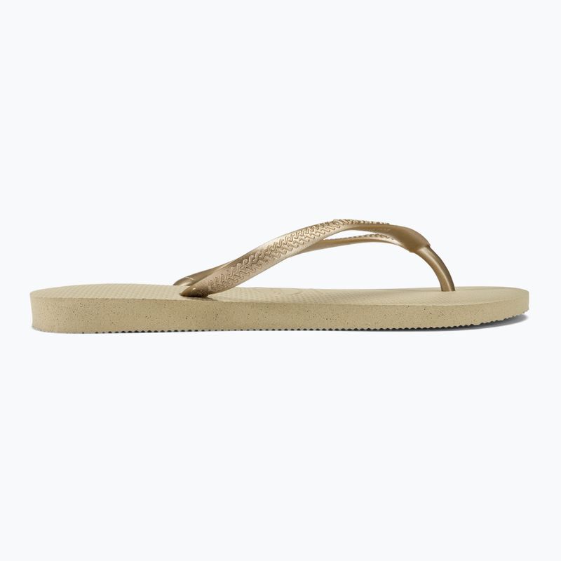 Japonki damskie Havaianas Slim sand grey / light golden 2