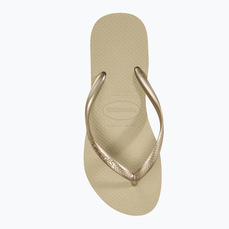 Japonki damskie Havaianas Slim sand grey / light golden 5