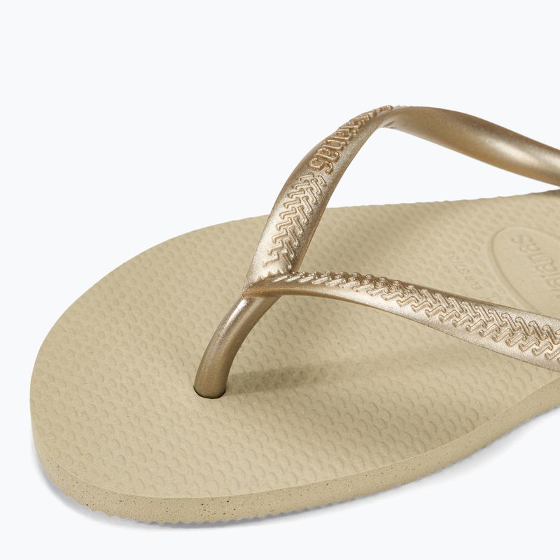 Japonki damskie Havaianas Slim sand grey / light golden 7