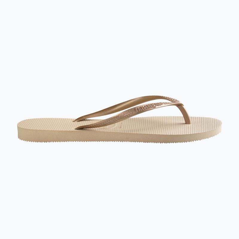 Japonki damskie Havaianas Slim sand grey / light golden 9