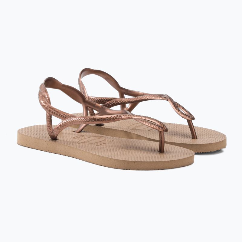 Sandały damskie Havaianas Luna rose gold/rose gold 5