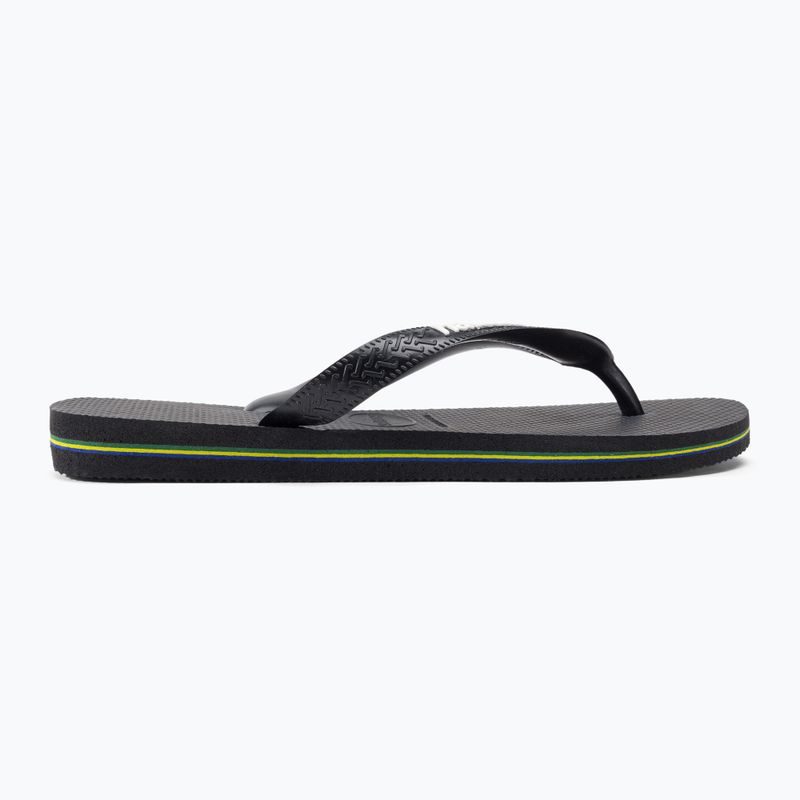 Japonki Havaianas Brasil Logo black/black 2