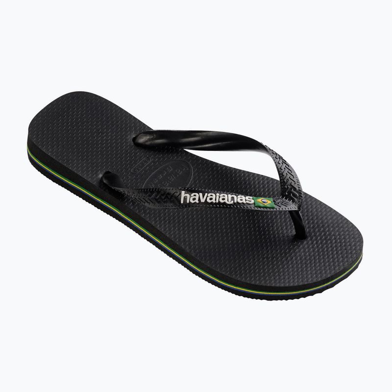 Japonki Havaianas Brasil Logo black/black 8