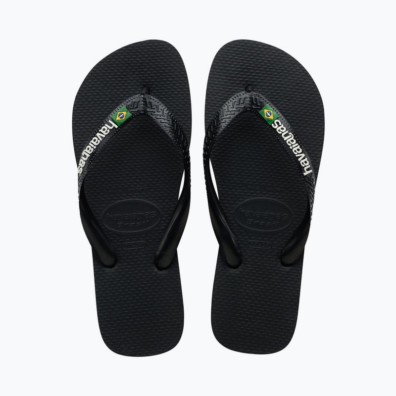 Japonki Havaianas Brasil Logo black/black 10