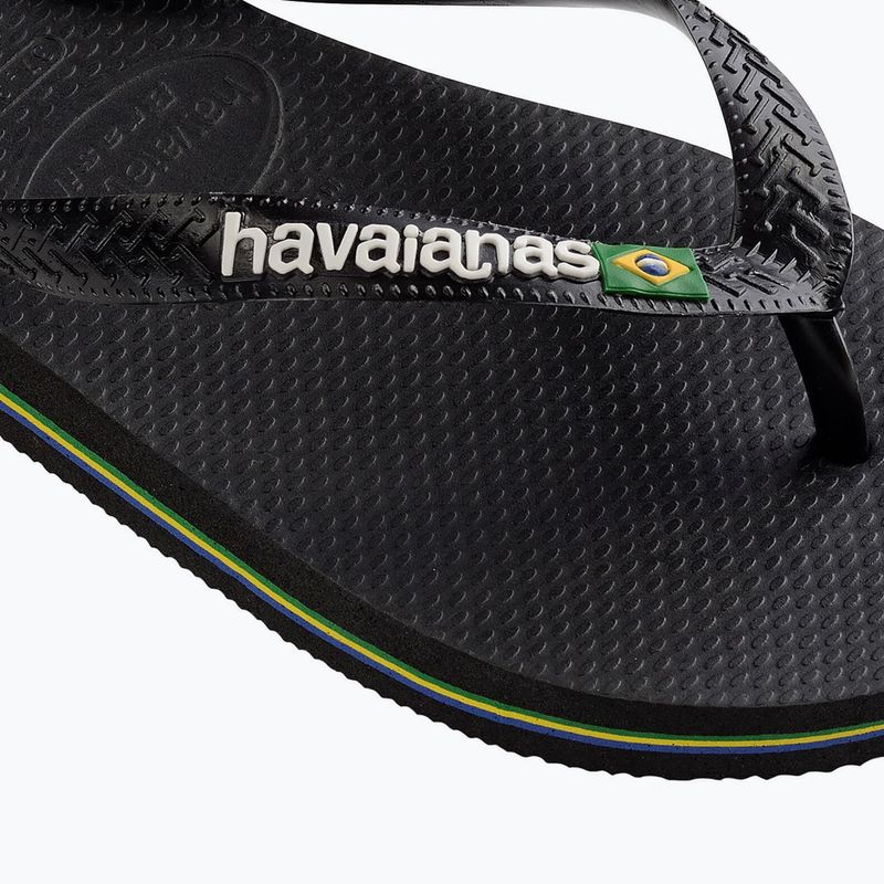 Japonki Havaianas Brasil Logo black/black 12