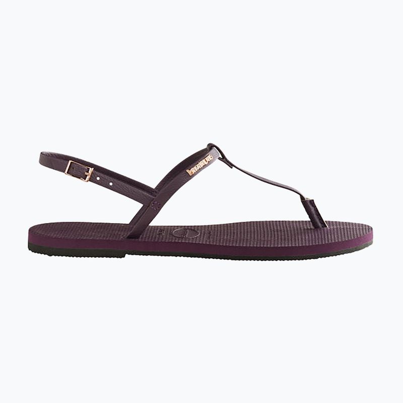 Sandały damskie Havaianas You Riviera purple/black/gold 11