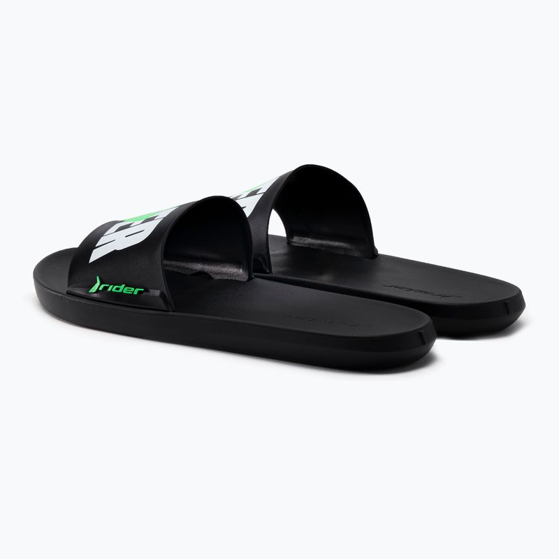 Klapki męskie RIDER Speed Graphics black/white/green 3