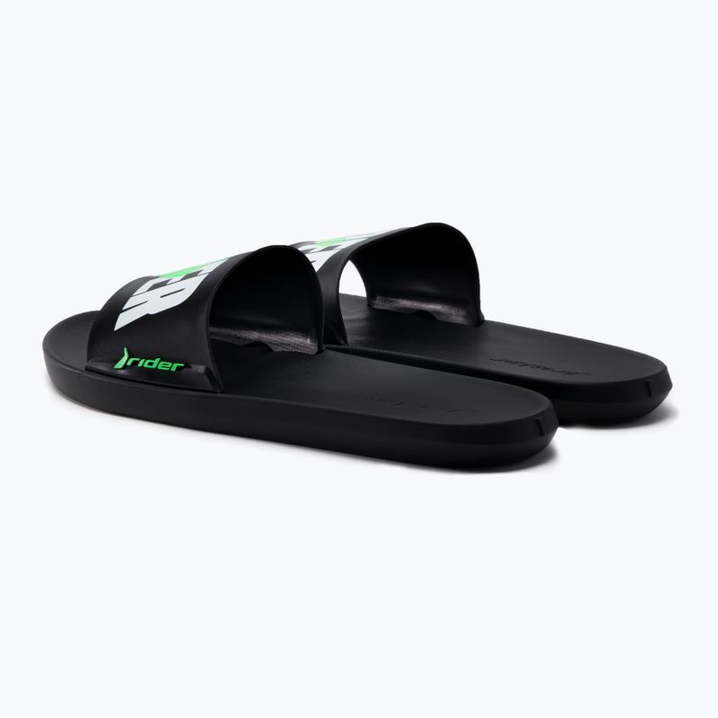 Klapki męskie RIDER Speed Graphics black/white/green 4