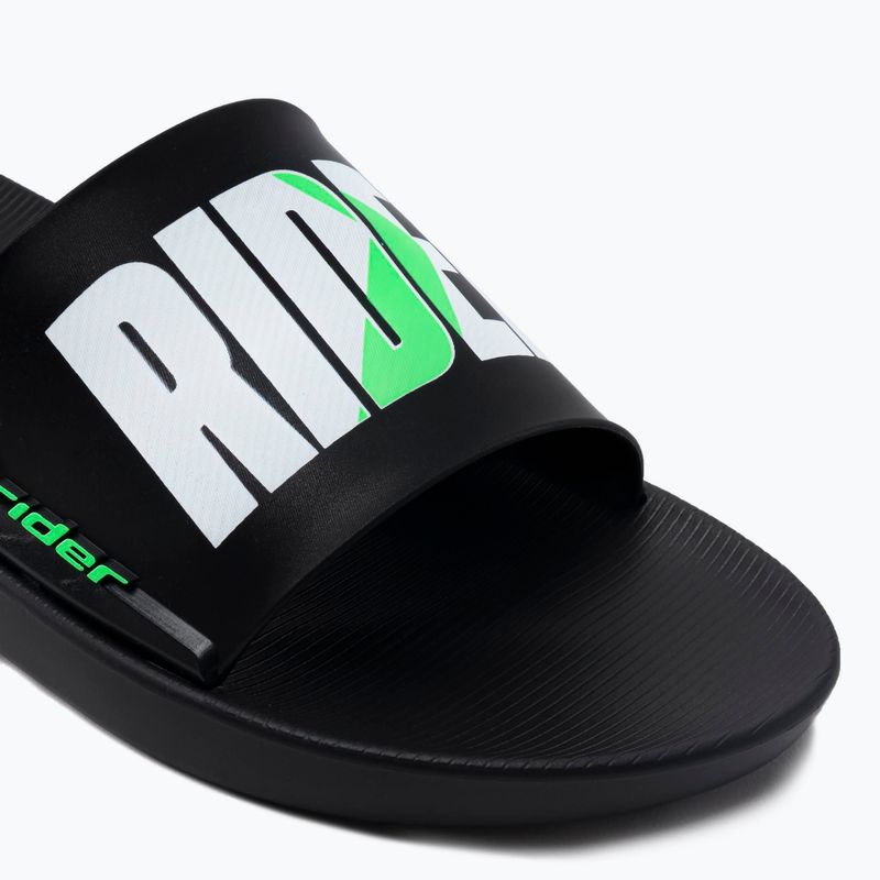 Klapki męskie RIDER Speed Graphics black/white/green 8