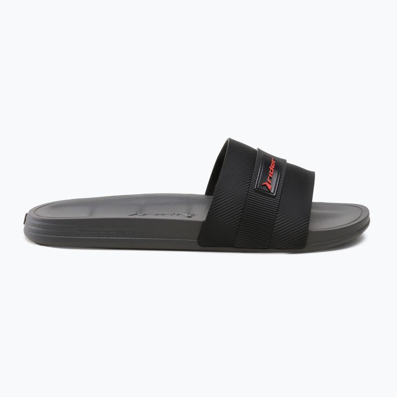 Klapki męskie RIDER Go Slide Ad dark grey/black 2