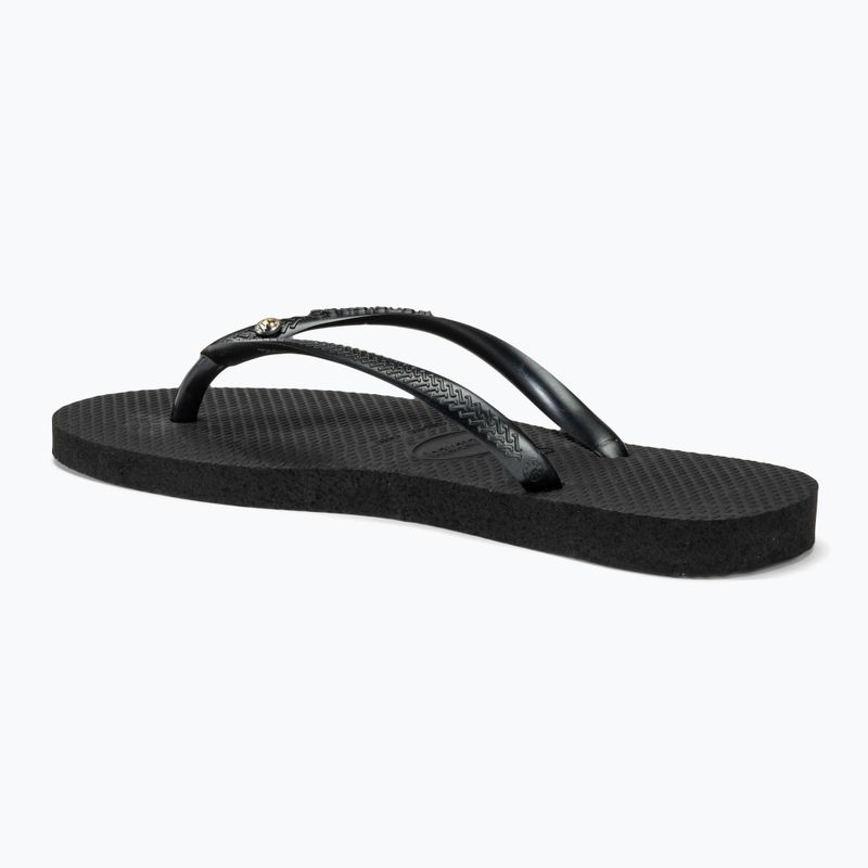 Japonki damskie Havaianas Slim Crystal Sw II black 3