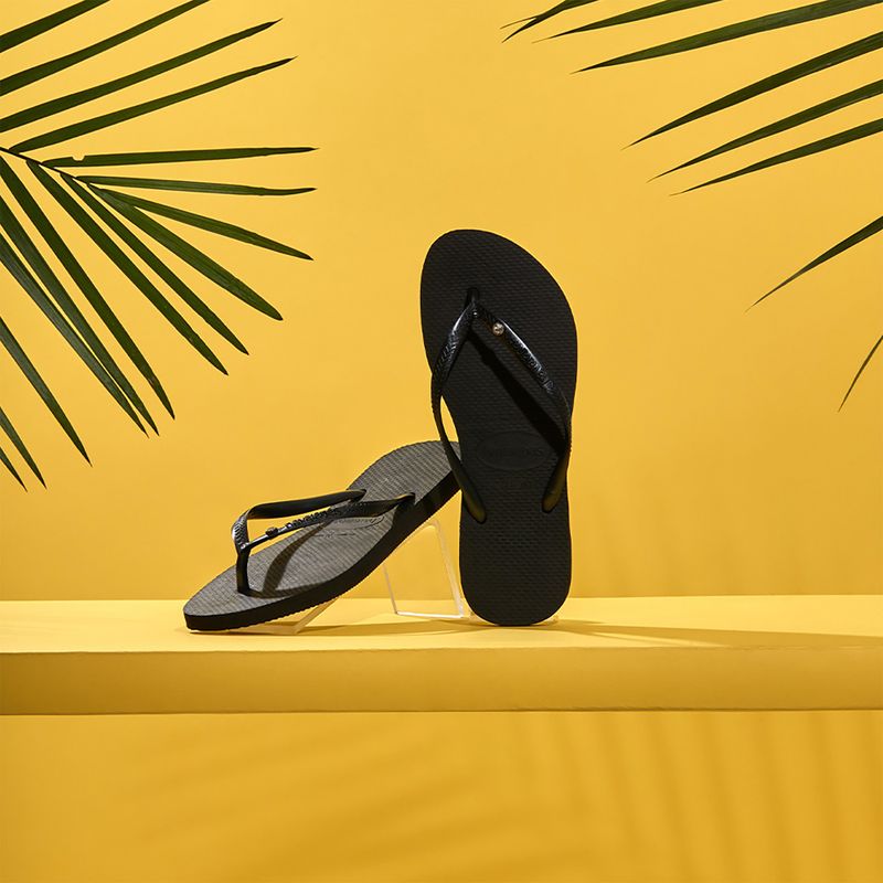 Japonki damskie Havaianas Slim Crystal Sw II black 14