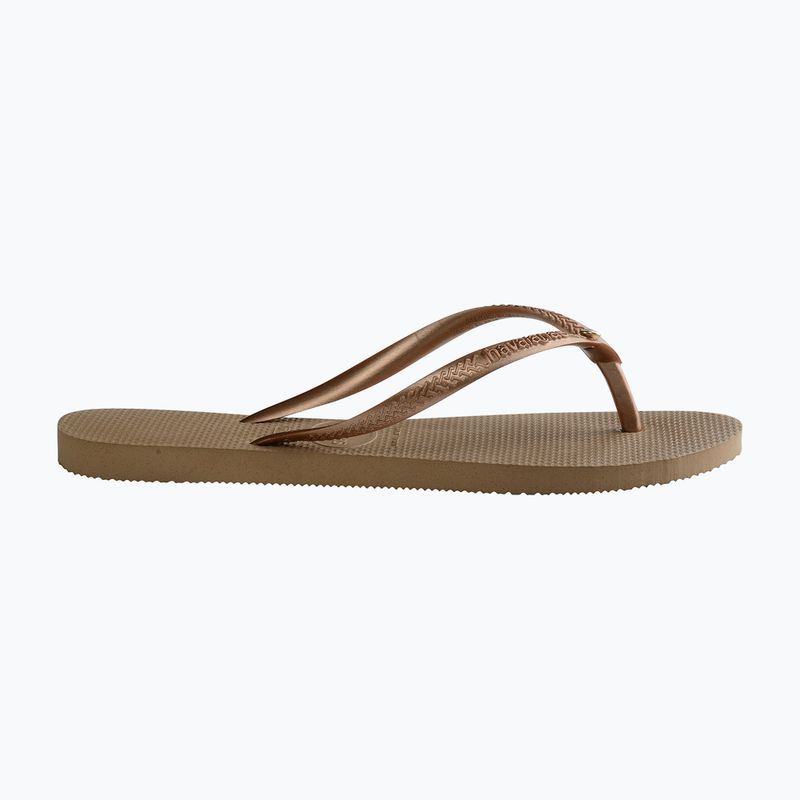 Japonki damskie Havaianas Slim Crystal Sw II rode gold 10