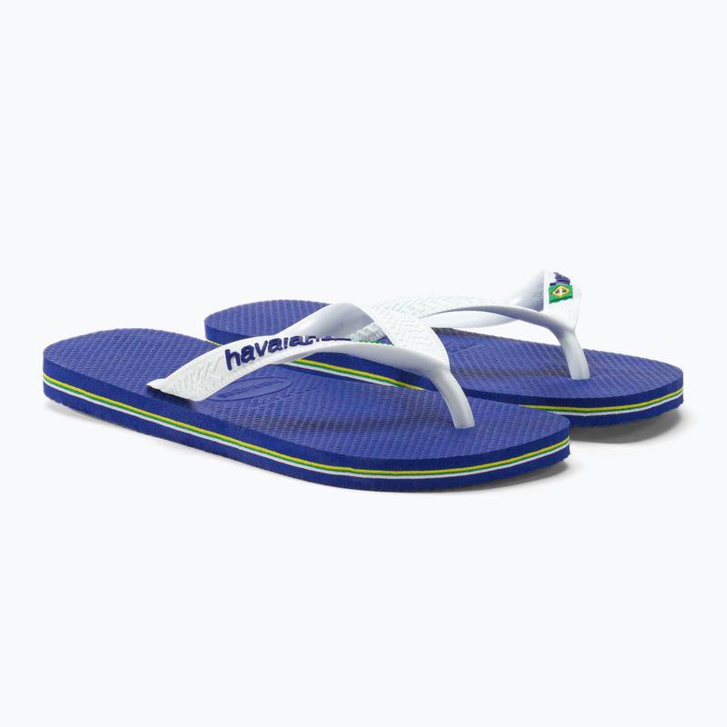 Japonki Havaianas Brasil Logo marine blue 4