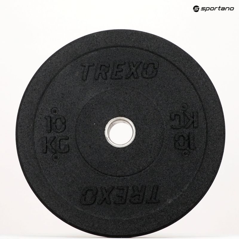 Obciążenie bumperowe olimpijskie TREXO TRX-BMP010 10 kg czarne 12