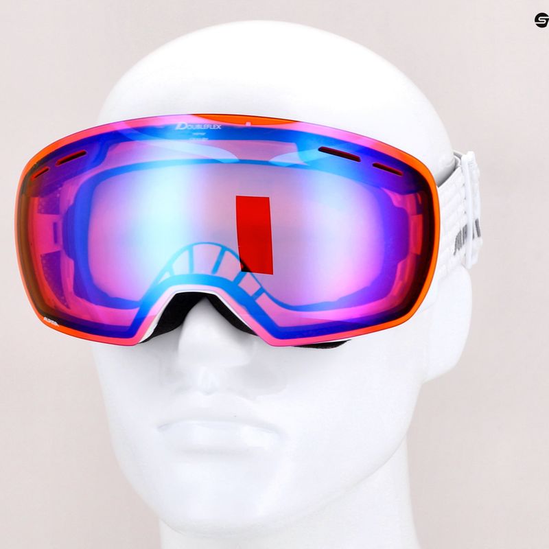 Gogle narciarskie Alpina Granby Q-Lite white gloss/blue sph 10