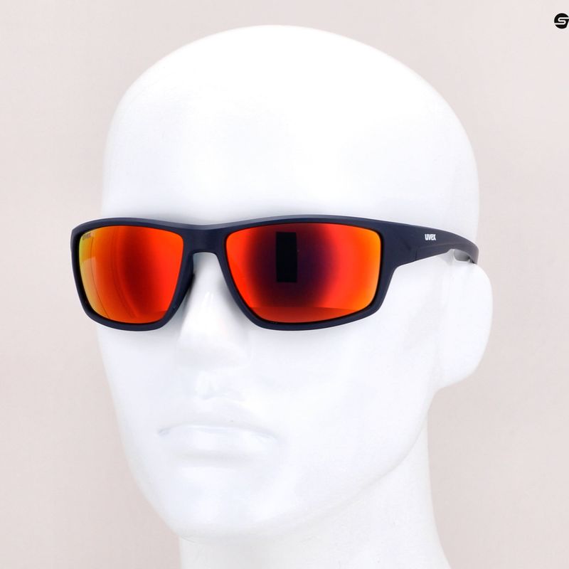 Okulary przeciwsłoneczne UVEX Sportstyle 230 blue matt/mirror red 11